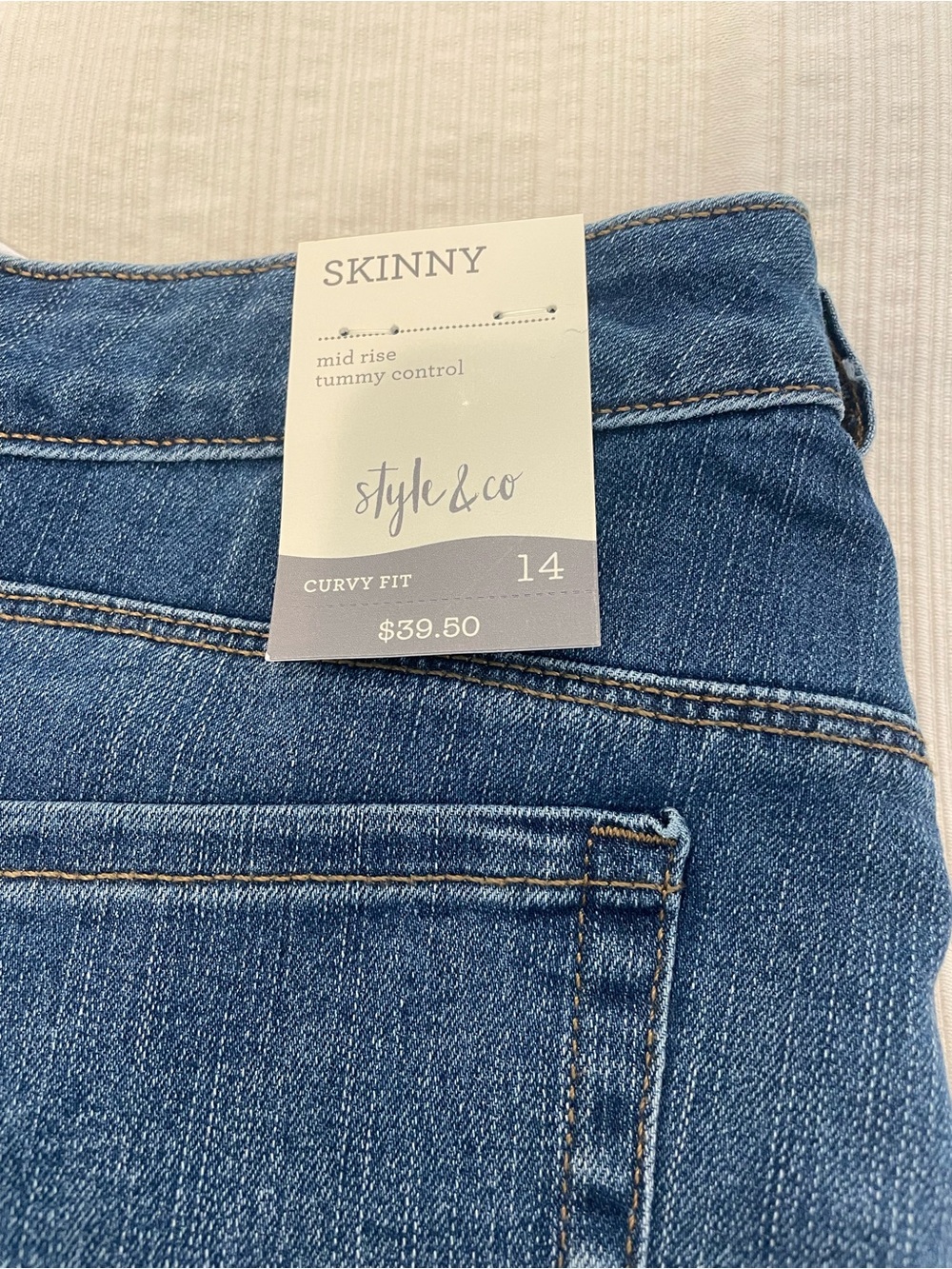 Style & Co. Women's Skinny Jeans in Medium Blue